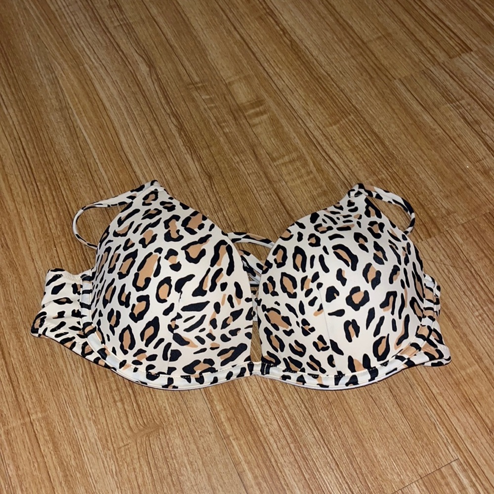 cheetah bikini top